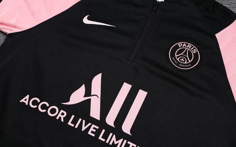 All black hot sale psg tracksuit