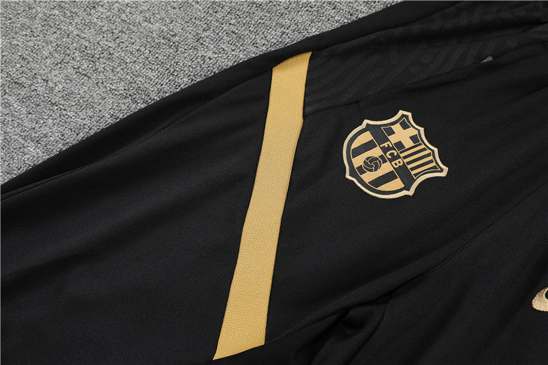 Kids Black/Gold Barcelona Tracksuit