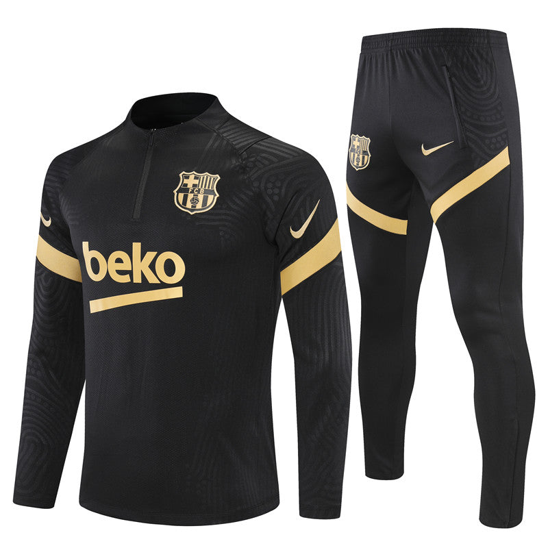 Black/Gold Barcelona Tracksuit