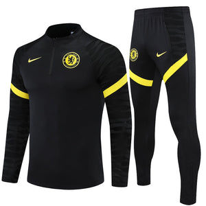 Kids Black/Yellow Chelsea Tracksuit