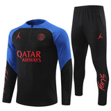 Kids Black/Red/Blue PSG Tracksuit