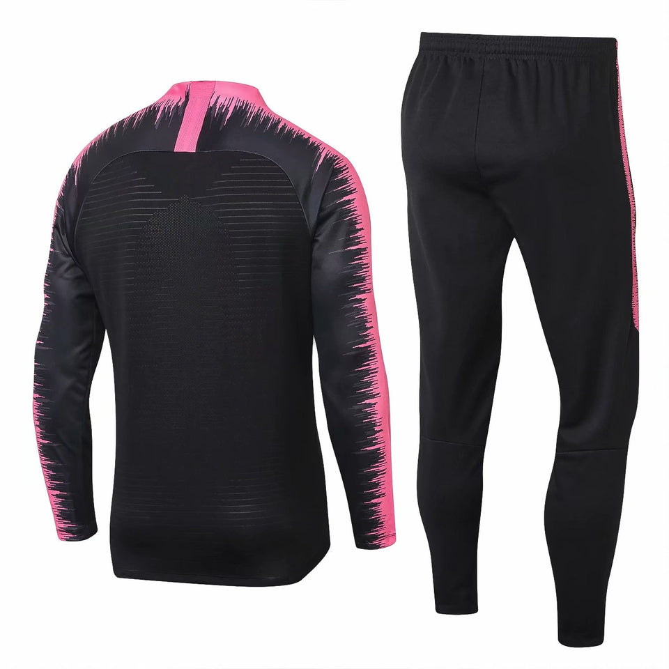 Kids Black/Pink PSG Tracksuit