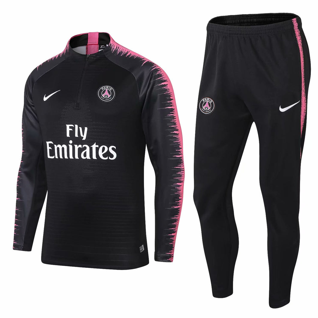 Black/Pink PSG Tracksuit