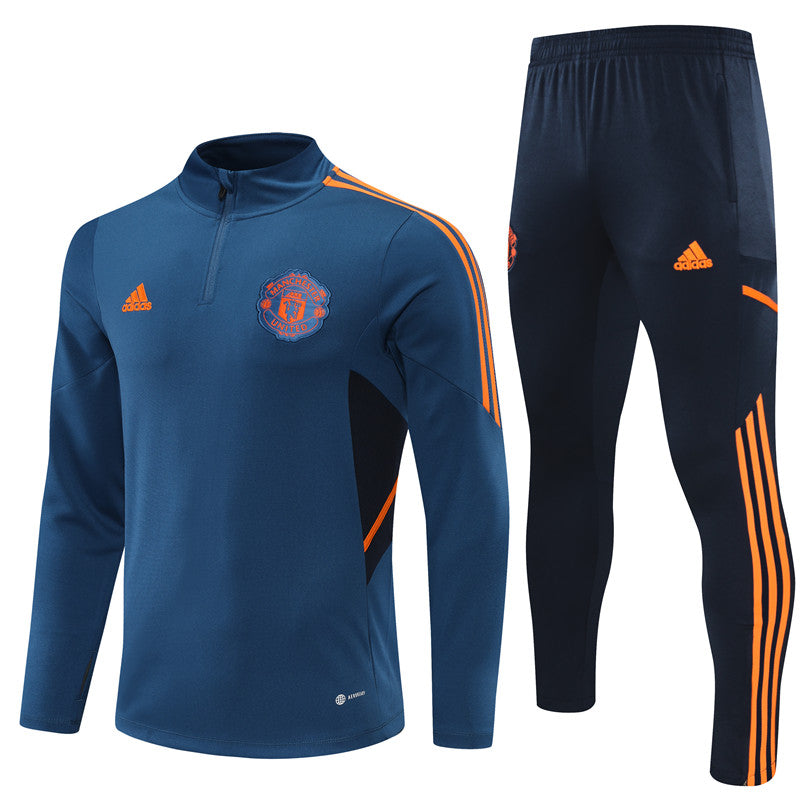 Kids Blue/Orange Manchester UTD Tracksuit