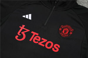 Kids Triple Black Manchester UTD Tracksuit