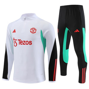 Kids White/Black Manchester UTD Tracksuit